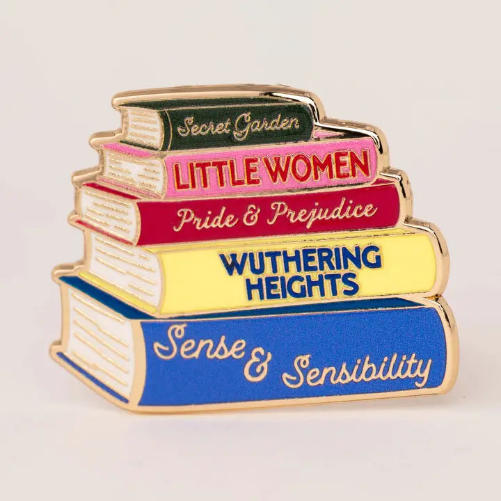 Classic Book Lovers Book Pin