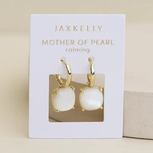 Gemstone Mini Drop - Mother of Pearl