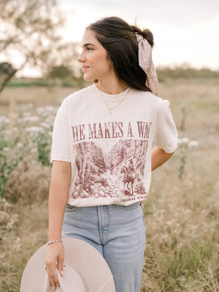 He Makes A Way Tee | Women's Christian Tee