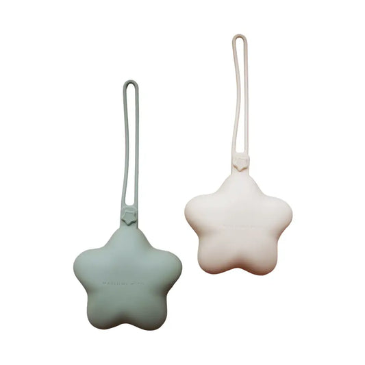 Sage/Shifting Sand Silicone Pacifier Case (2 Pack)