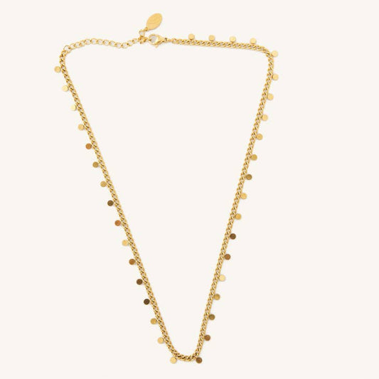 Mini Golden Disk Choker