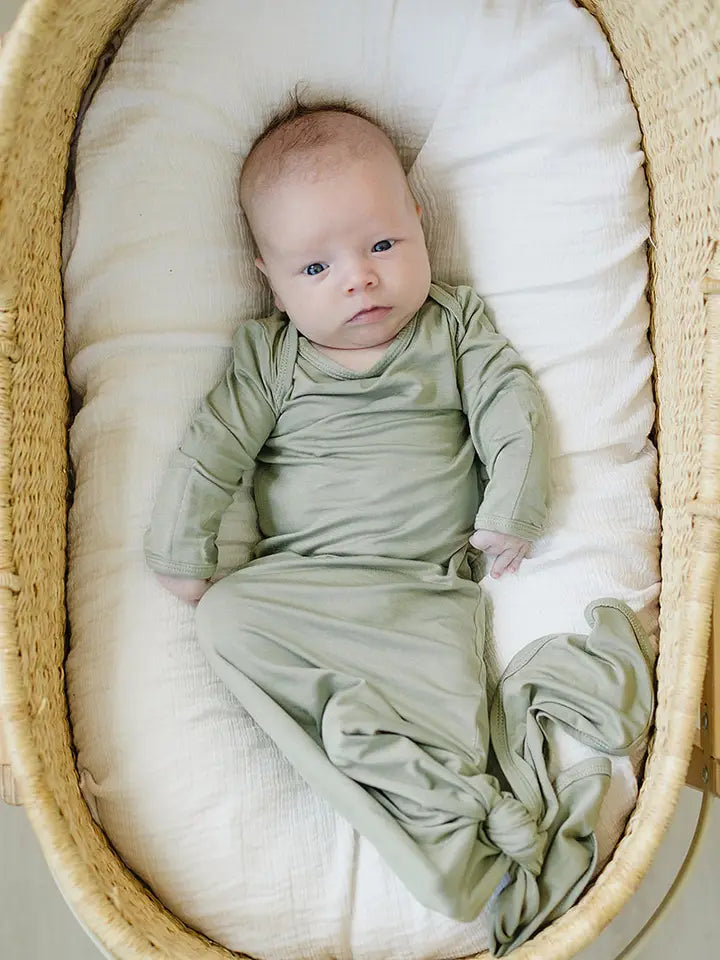 Dried Thyme Bamboo Knotted Gown