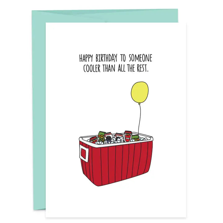 Birthday Cooler Greeting Card