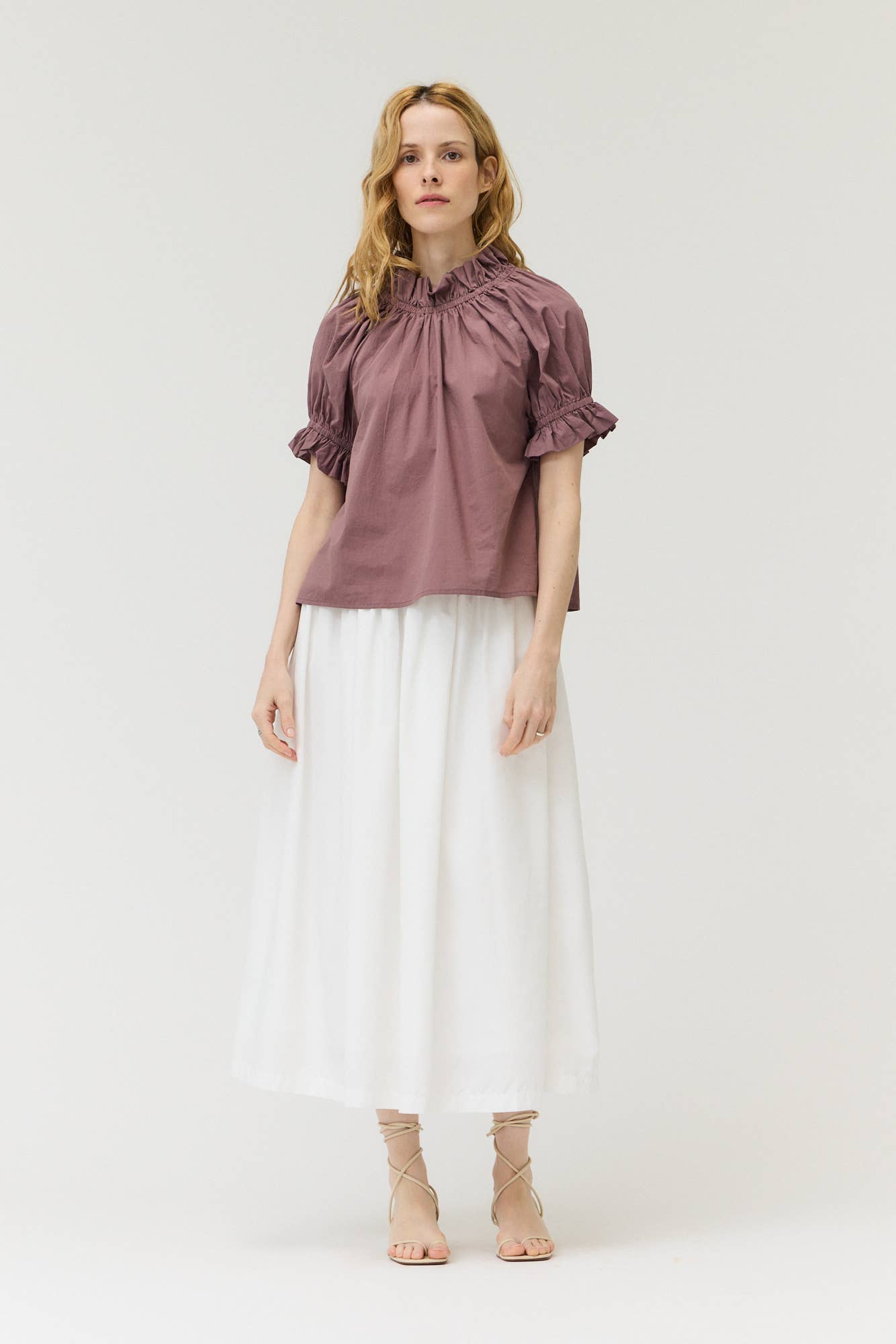 Bubble Sleeve Blouse