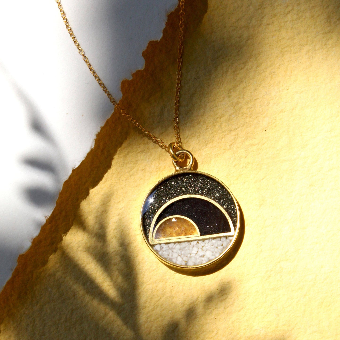 The Cosmos Gemstone Inlay Necklace