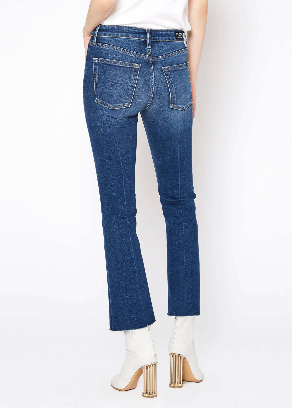 Noend Denim Farrah Mid Rise Kick Flare: Westport