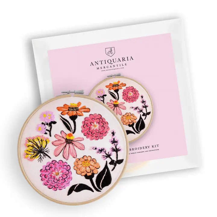 Zinnia Premium Embroidery Kit
