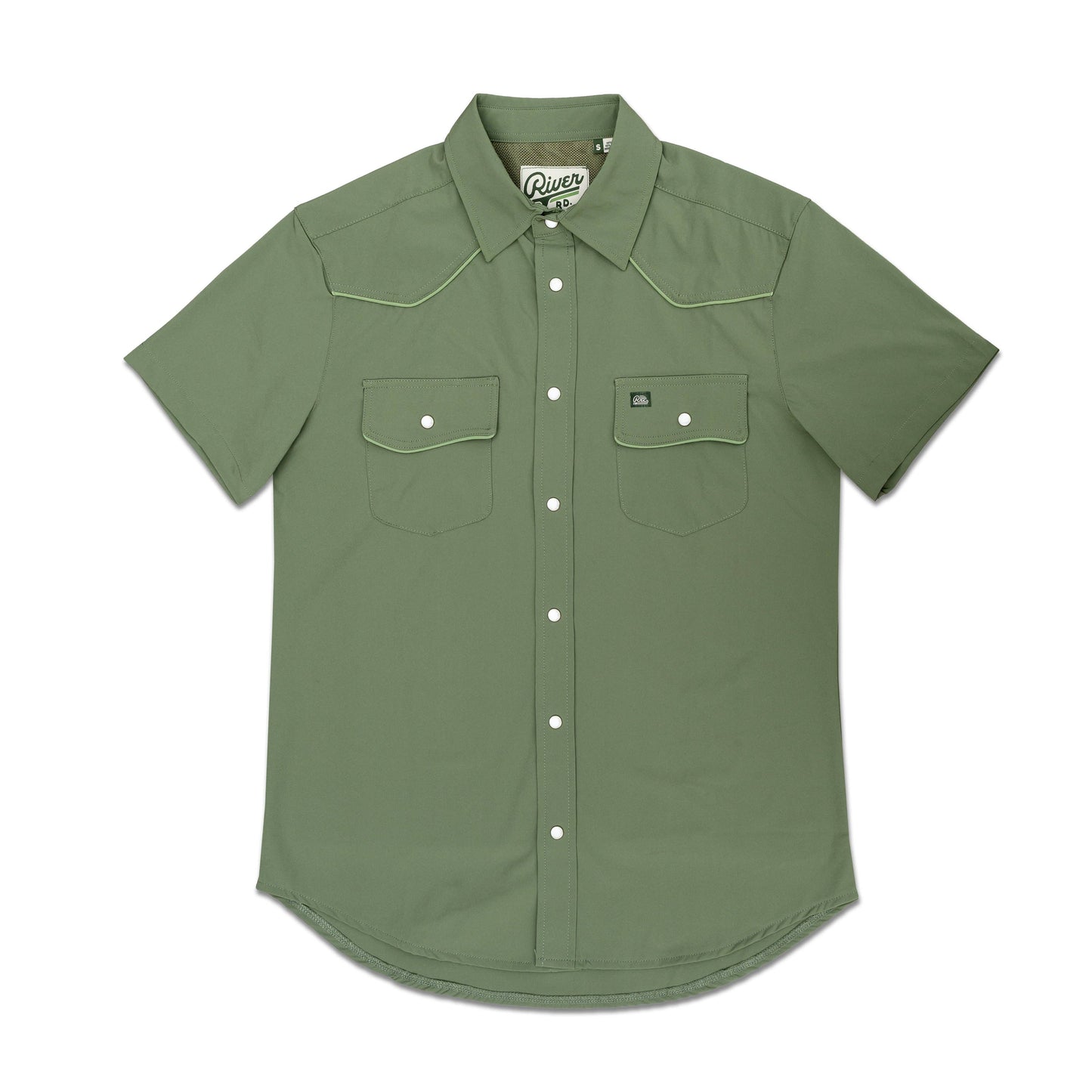 Rio Pearl Snap Shirt - Fern