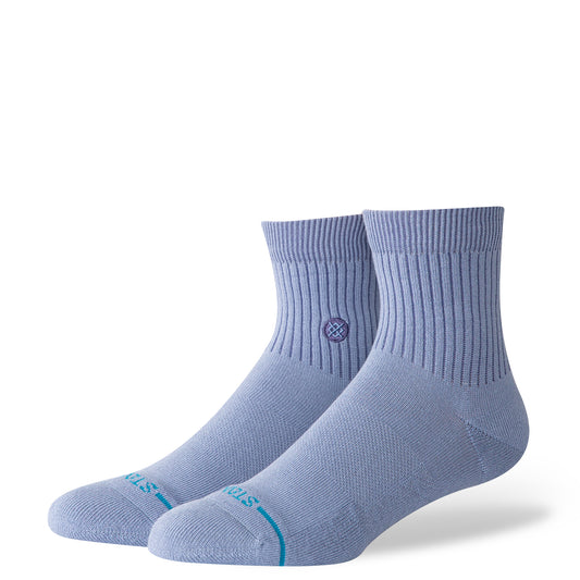Icon Quarter Socks - Stone Blue