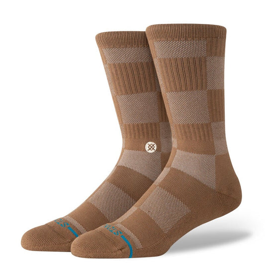 Down and Out Crew Socks - Brown