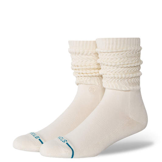 Icon Slouch Crew Socks - Canvas