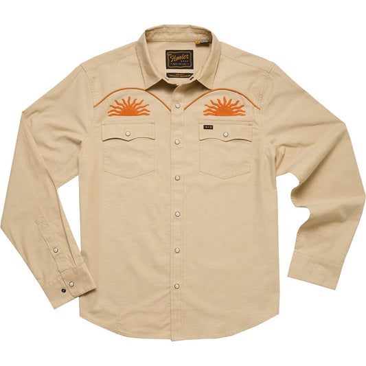 Crosscut Deluxe Longsleeve Snapshirt - El Sol: Gold