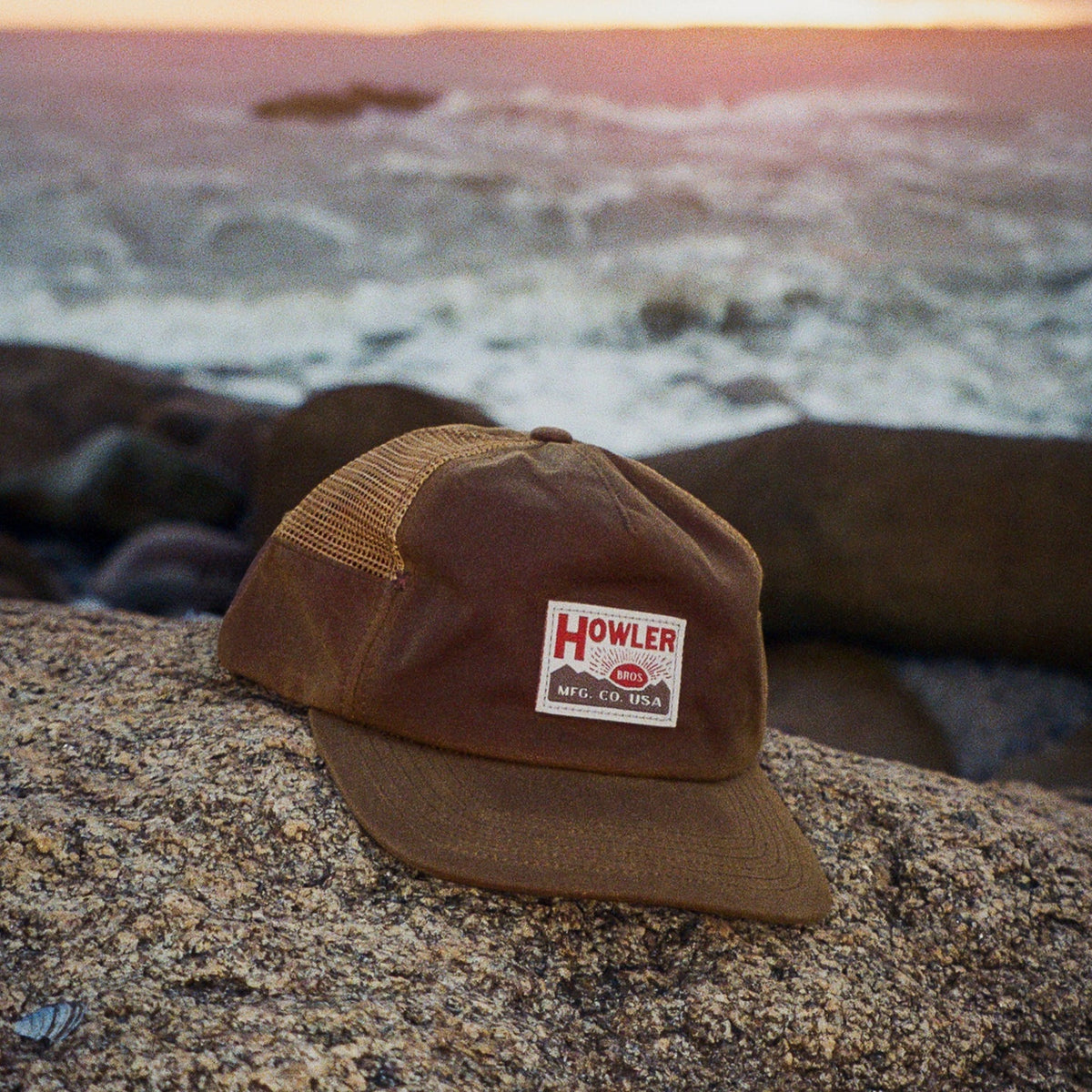 Unstructured Snapback Hat - HB Mfg. Co - Waxed Canvas