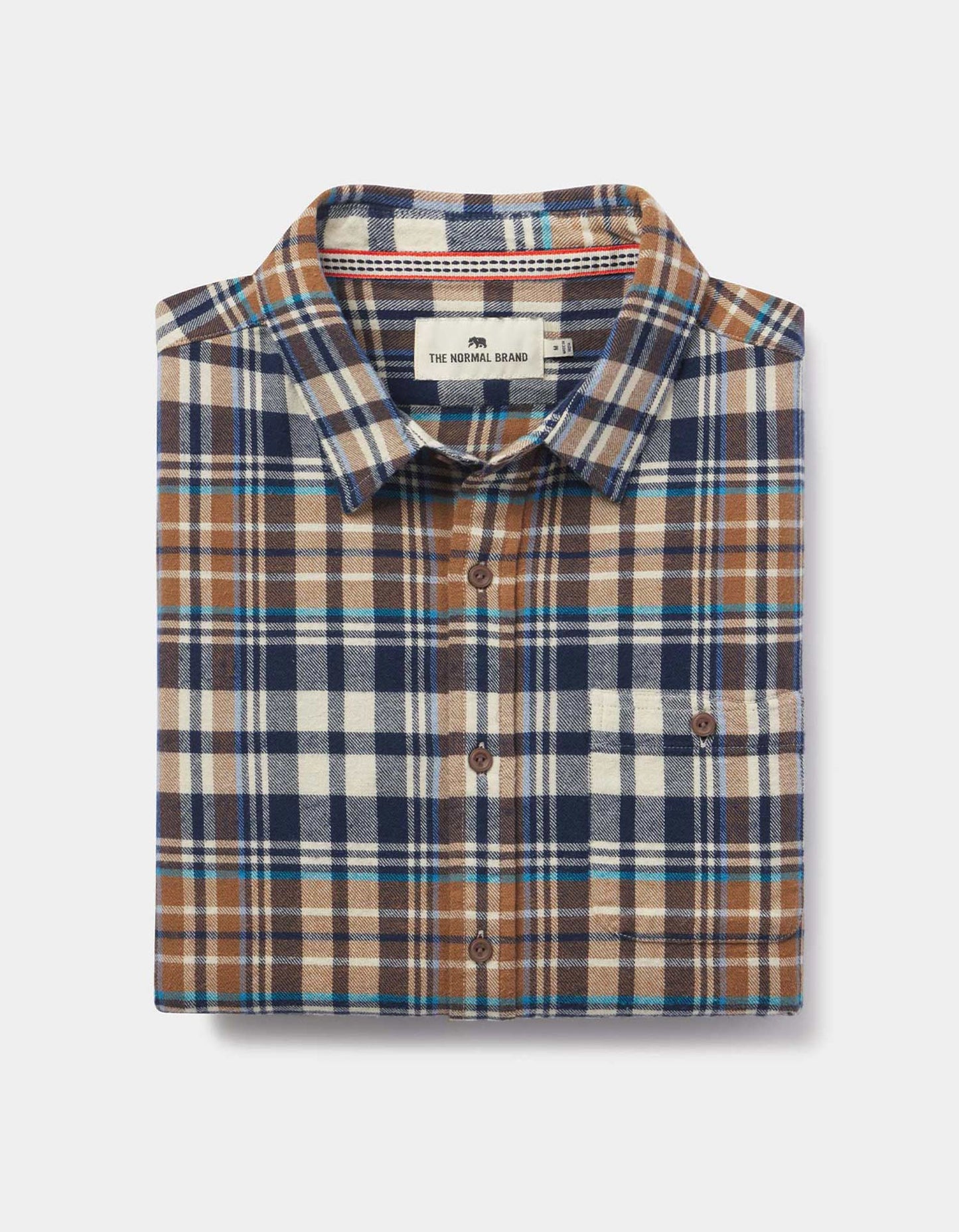 The Normal Brand Stephen Shirt Cedar Plaid