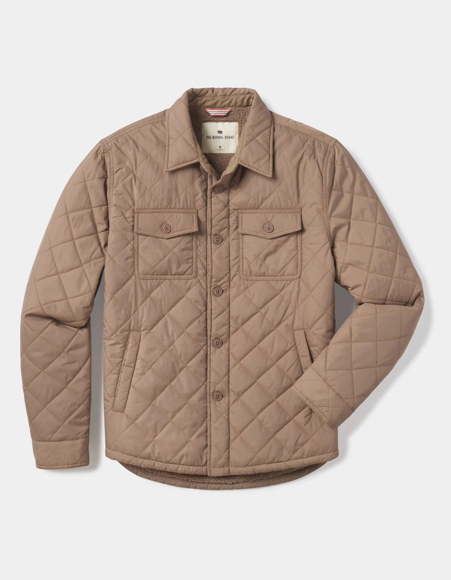 The Normal Brand Quilted Sherpa Lined Shacket