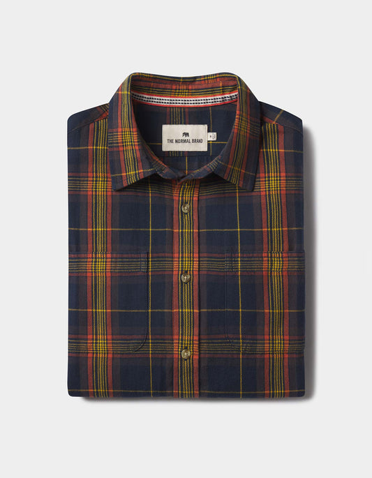 The Normal Brand Jackson Lightweight Flannel Pacific Plaid