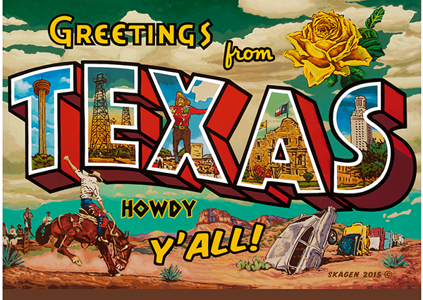 Greetings from Texas 1000 Piece Puzzle