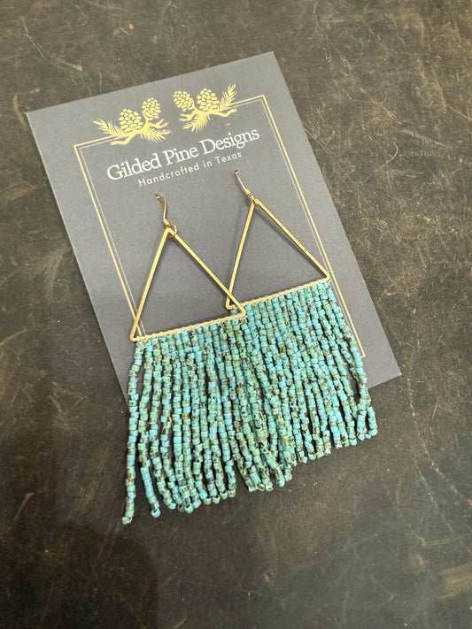 Triangle Fringe Earrings