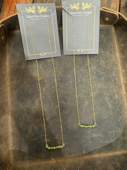 Beaded Bar Necklace