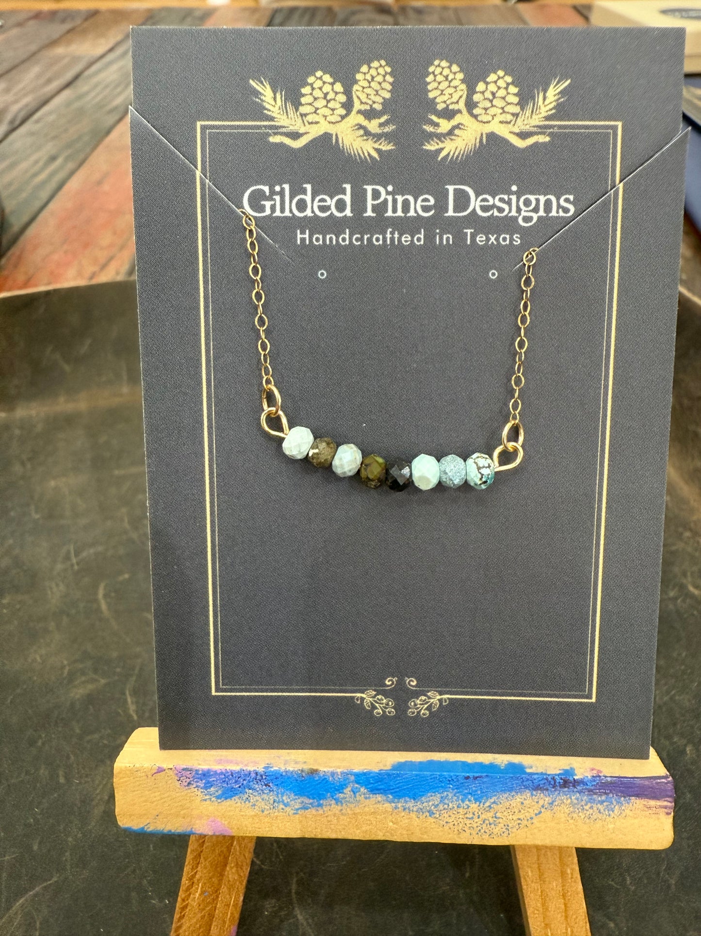 Beaded Bar Necklace
