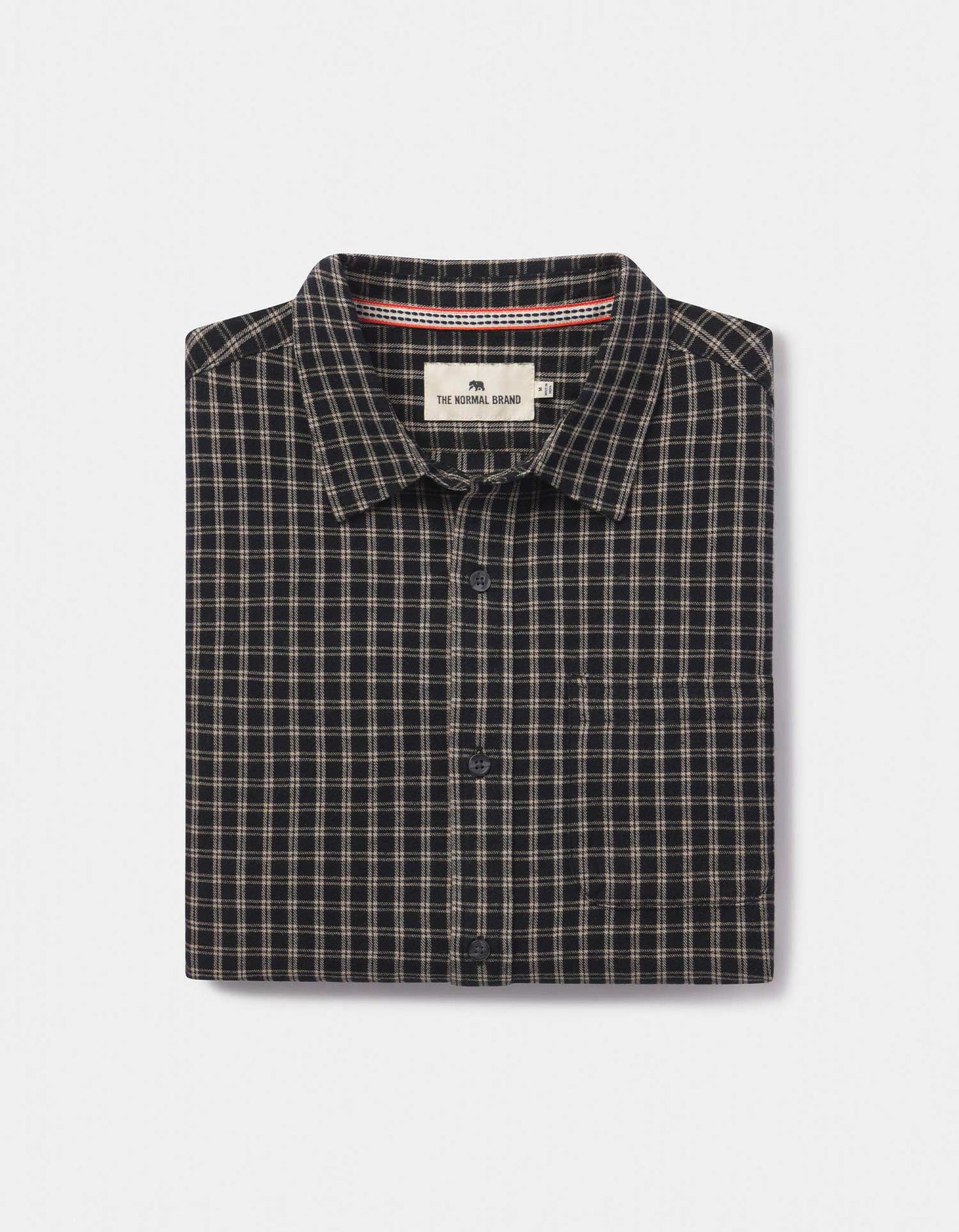 The Normal Brand Nikko Button Up Black Plaid