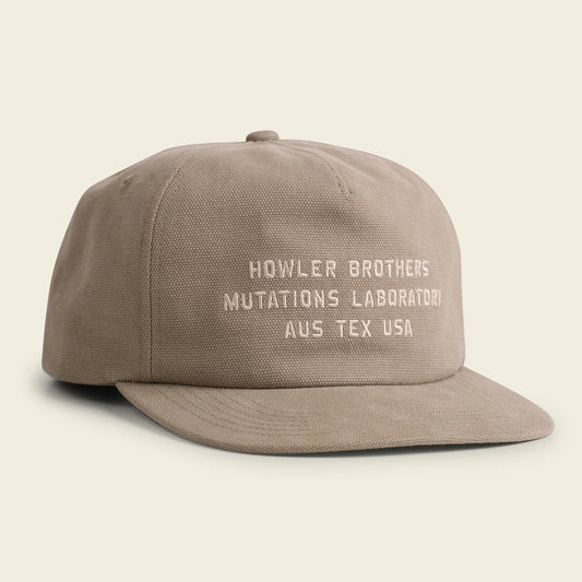 Howler Bros Unstructured Snapback Hats - Mutations Laboratory: Khaki