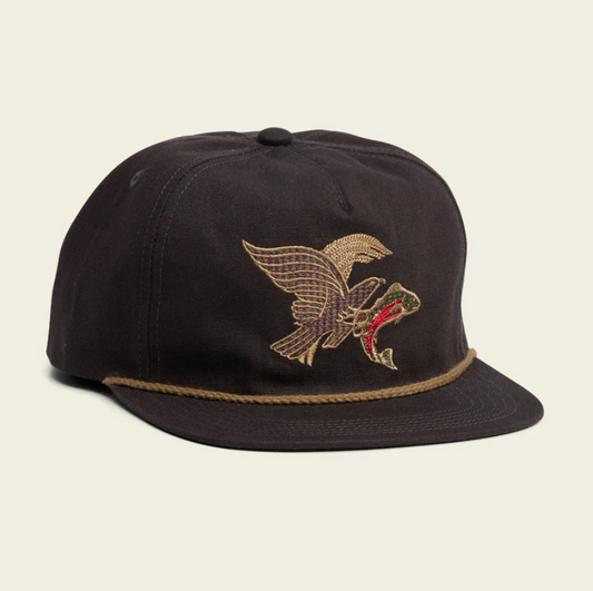 Unstructured Snapback Hats - Osprey Prey : Black Twill