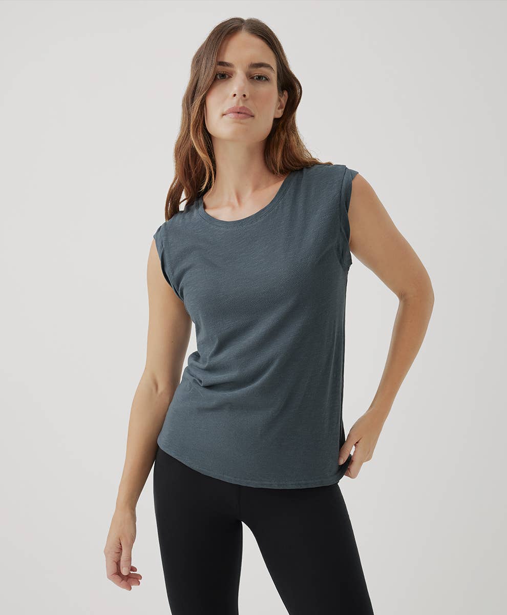 Pact Brand Featherweight Slub Muscle Tee - Ore