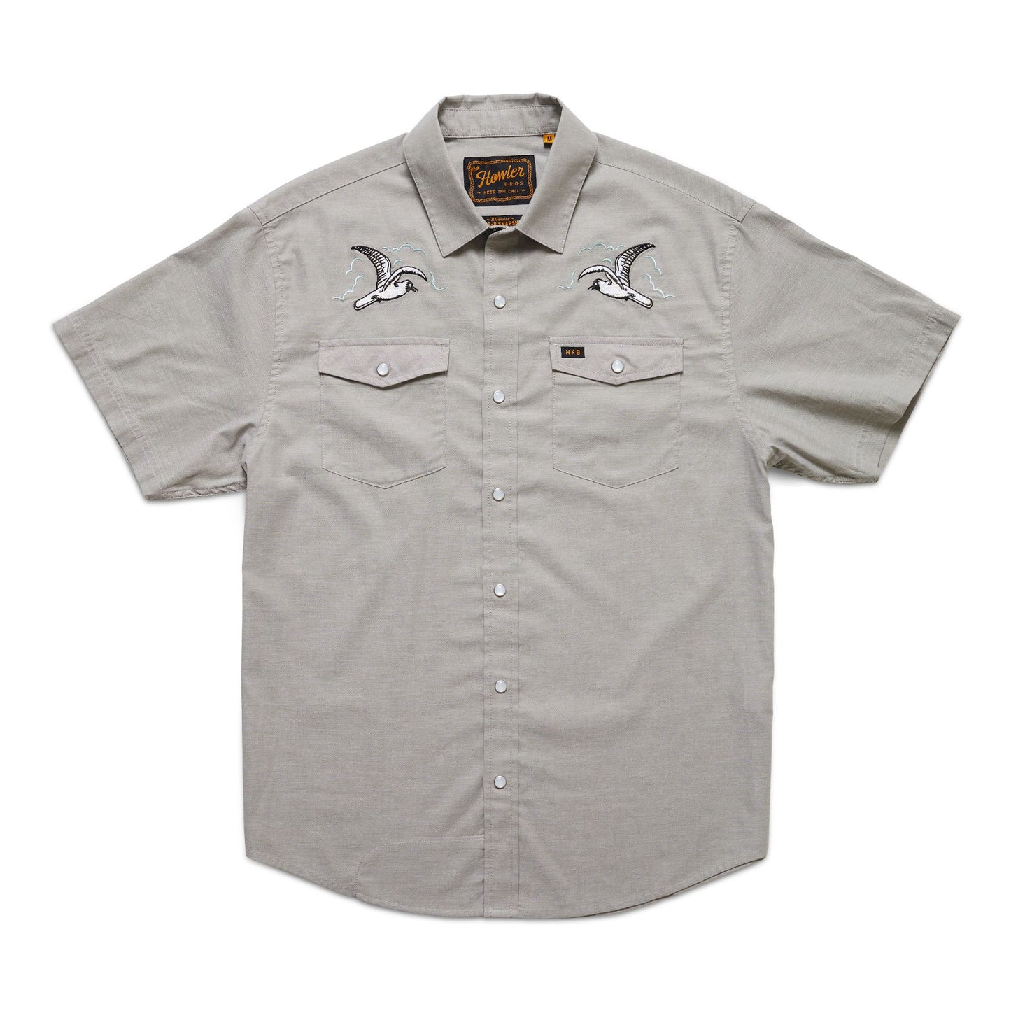 Howler Bros H Bar B Snapshirt - Seagulls Grey