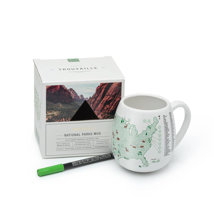 US National Parks Color In Ceramic Mug