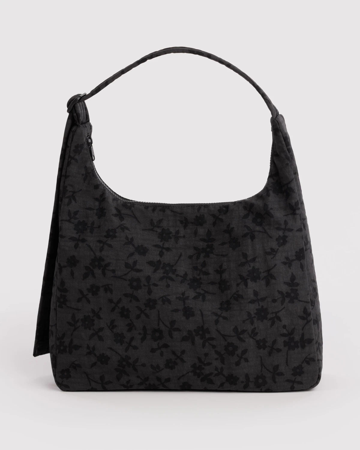 Nylon Shoulder bag- Charcoal Ditsy Floral