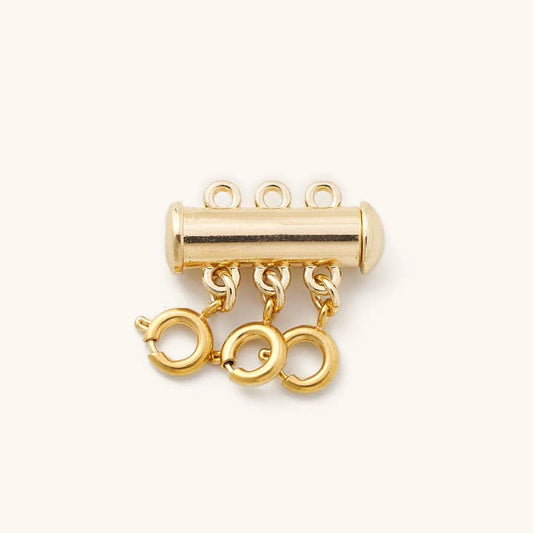 Layered Necklace Spacer-3 Clasps