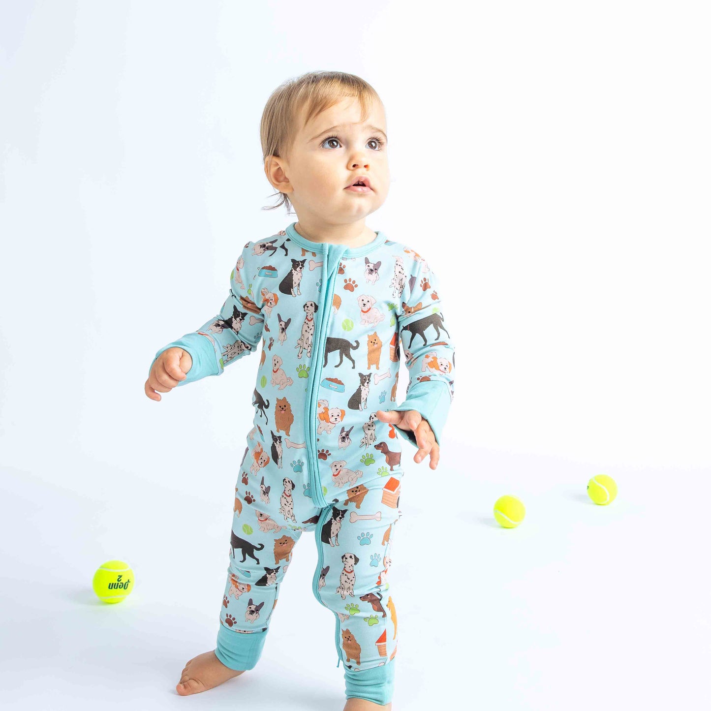 Dogs Bark Pets Bamboo Baby Pajamas