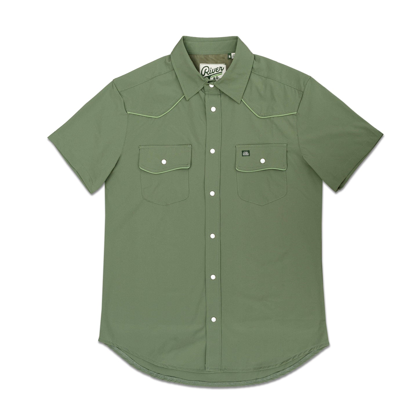 Rio Pearl Snap Shirt - Fern