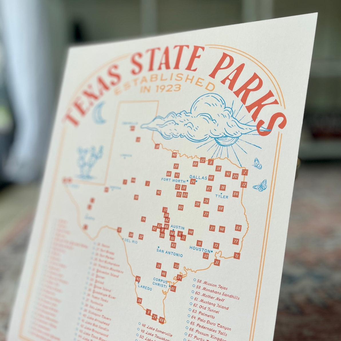 Texas State Park Map