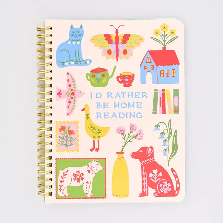 I'd Rather Be Home Reading Mini Notebook