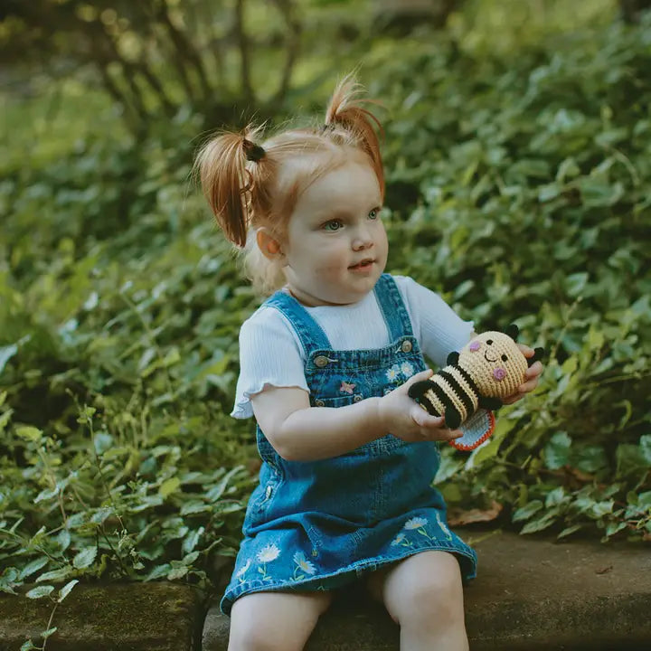 Baby Bumblebee Rattle – Garden-Themed Toy