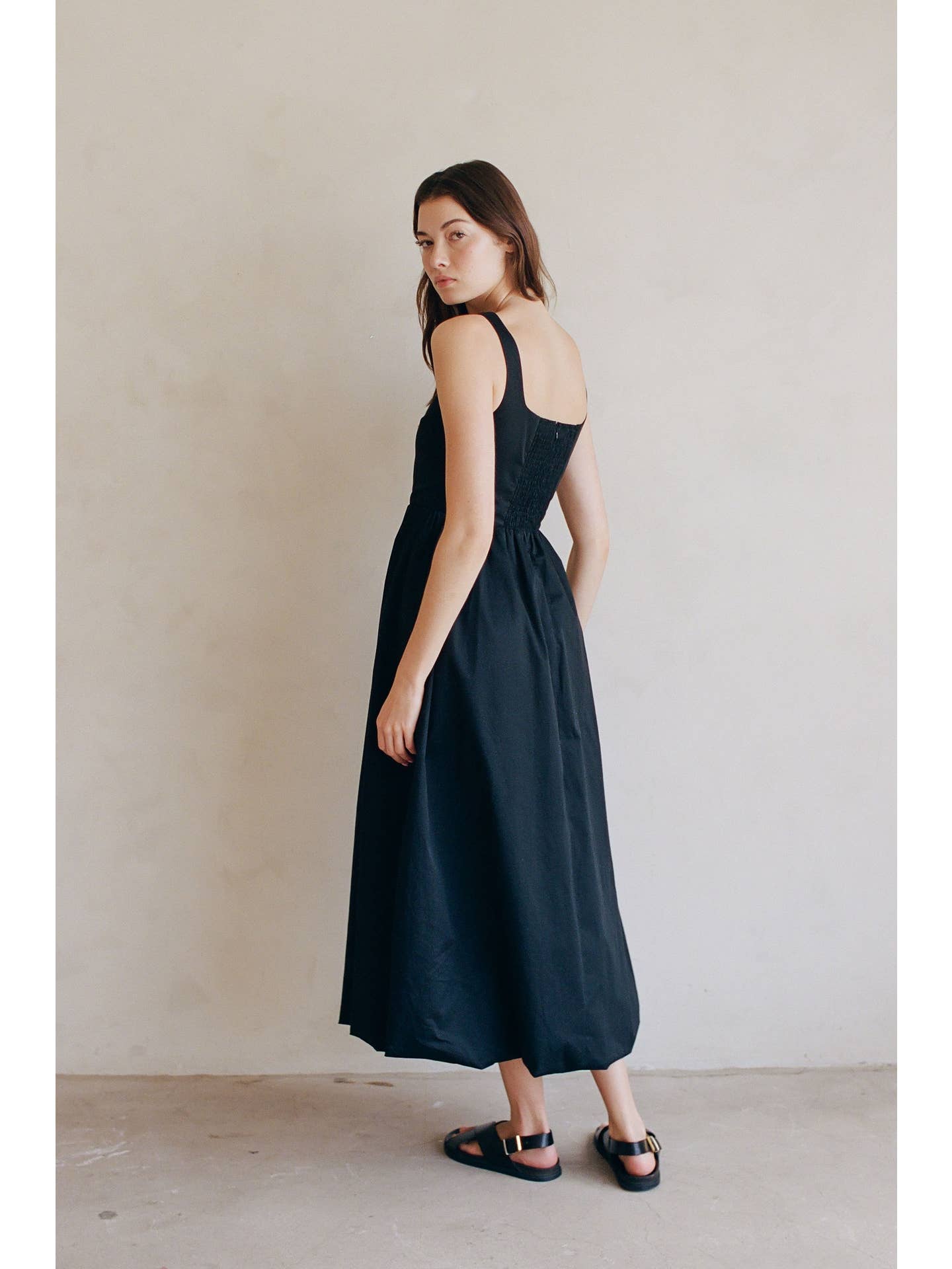 Bubble Hem Maxi Dress