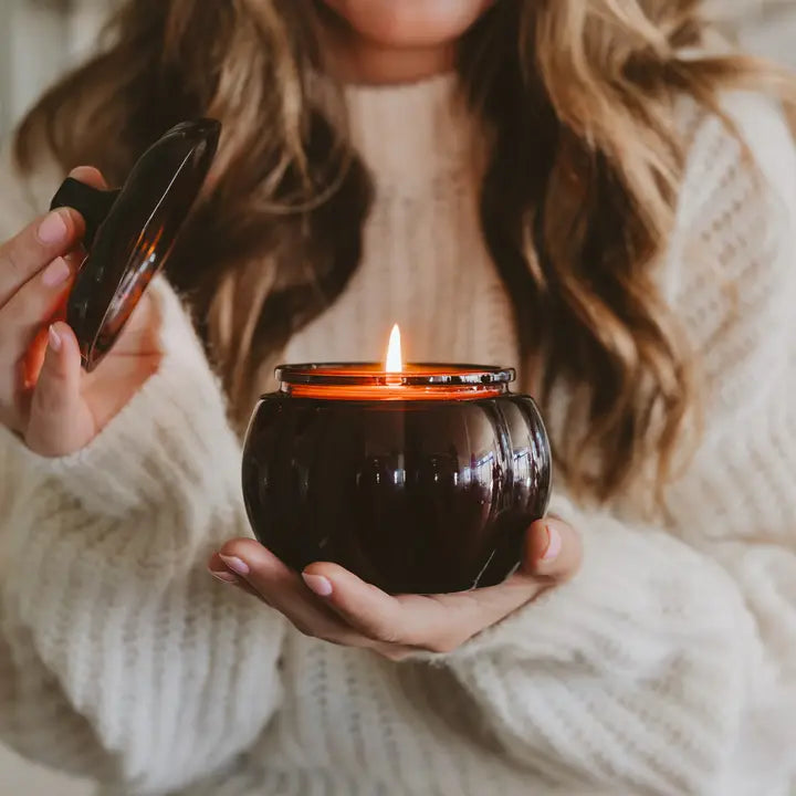 Hello Fall Soy Candle, 20 oz Pumpkin Jar