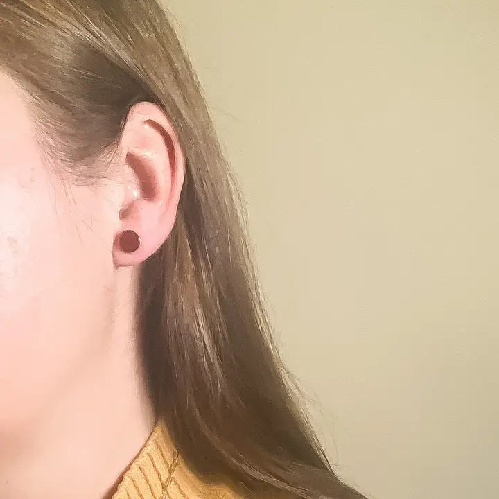 Carnelian + Tiger's Eye Mismatched Studs