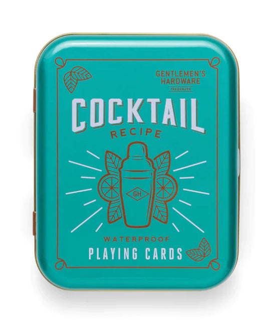 Cocktail Playing Cards with Recipes