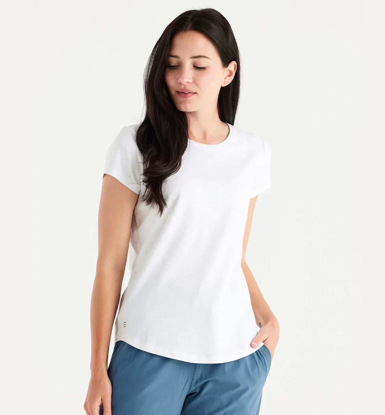 FreeFly Apparel Bamboo Current Tee Bright White