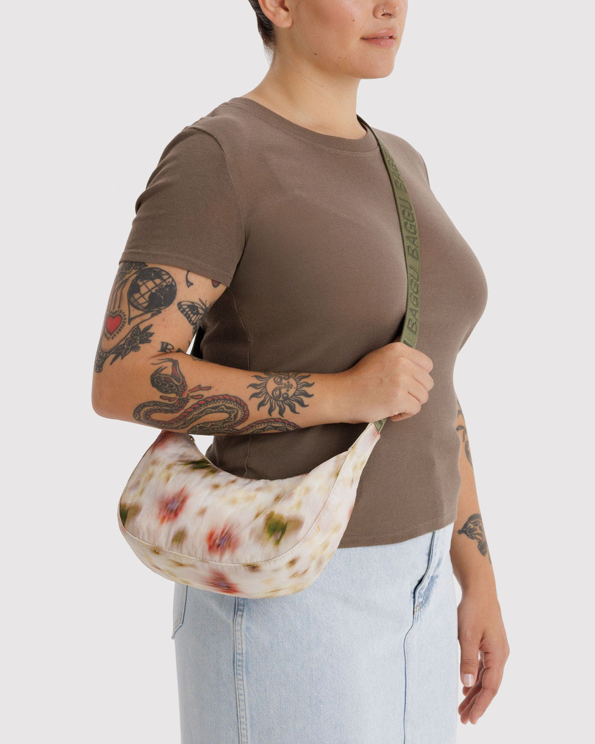 Small Nylon Crescent Bag