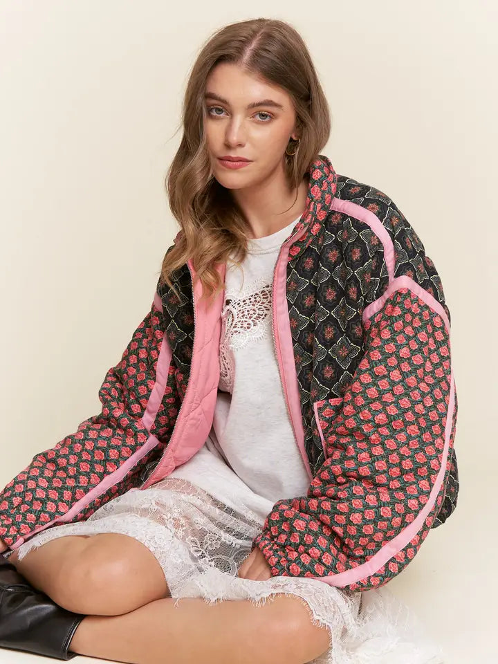 Floral Quilted Jacket