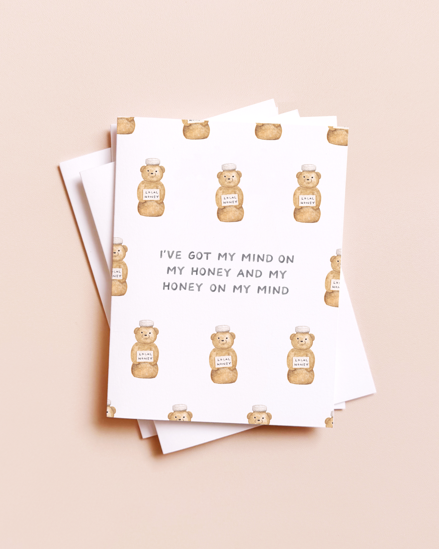 Mind On My Honey — Hip Hop Pun Love Card
