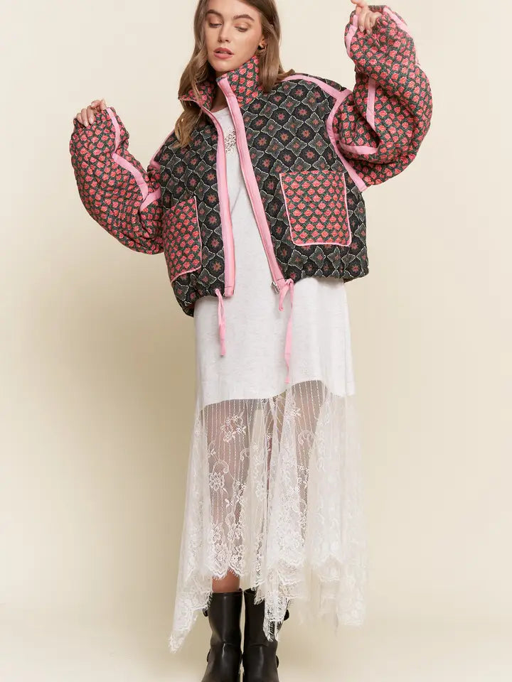Floral Quilted Jacket