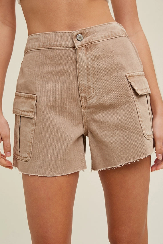 Denim Cargo Shorts