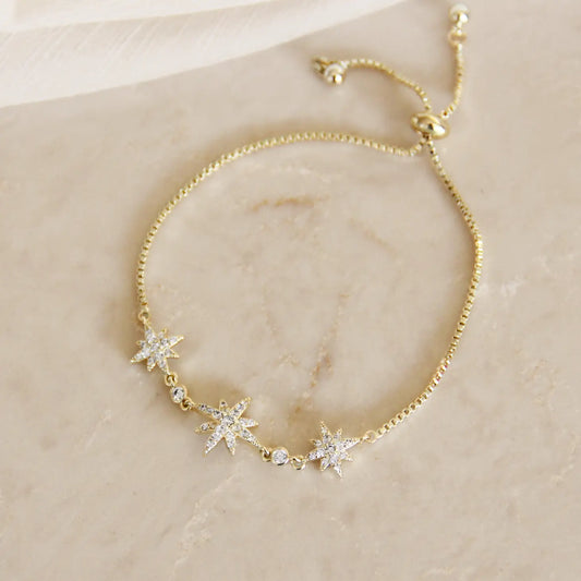 Celestial CZ Star Bracelet