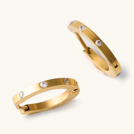 Skinny Corinne Huggies- Gold