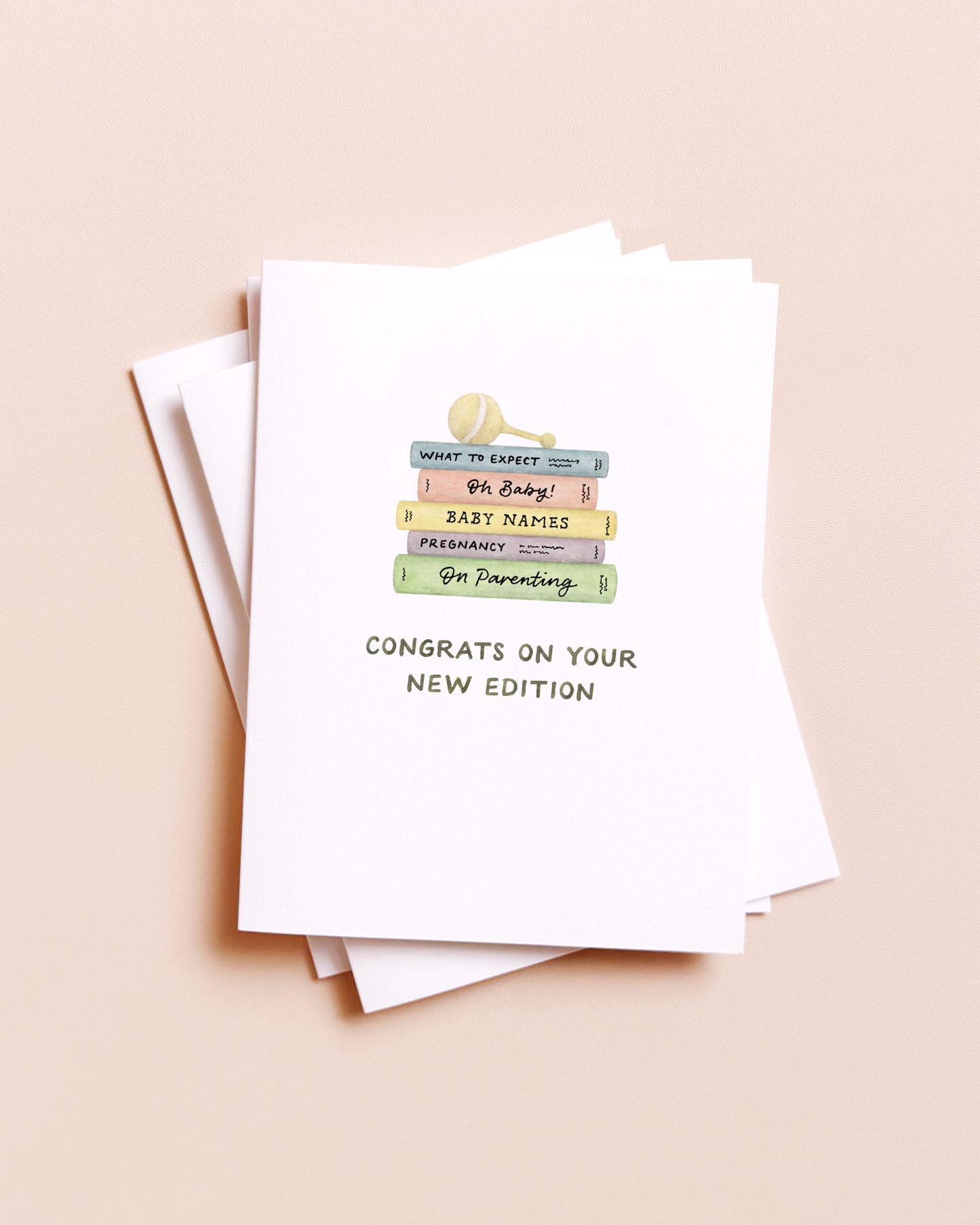 New Edition — Book Pun New Baby Congrats Card